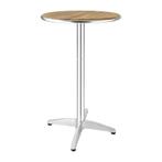 Statafel | Hout/Aluminium | Essenhout Blad | Aluminium, Verzenden, Nieuw in verpakking