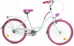 Veilige 24 inch meisjesfiets met LED-verlichting en bagag..., Fietsen en Brommers, 24 inch, Nieuw, Ophalen of Verzenden, Handrem