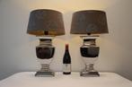 Lampe de table (2) - Paire de grandes lampes de table Castle