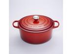Le Creuset Braadpan Signature Kersenrood – Ø 30 cm / 8,1, Huis en Inrichting, Verzenden, Zo goed als nieuw