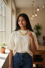 glas - Halsketting - Ketting in glas en goud 24kt