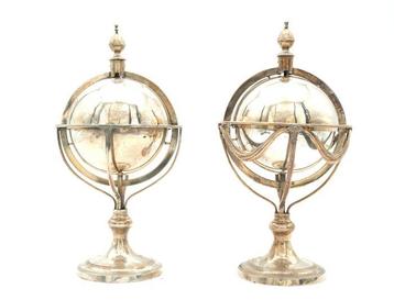 globe inkstand - Encrier (2) - Métal argenté