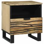 vidaXL Nachtkastje met lade Bruin 40 x 33 x 46 cm massief, Huis en Inrichting, Verzenden, Nieuw