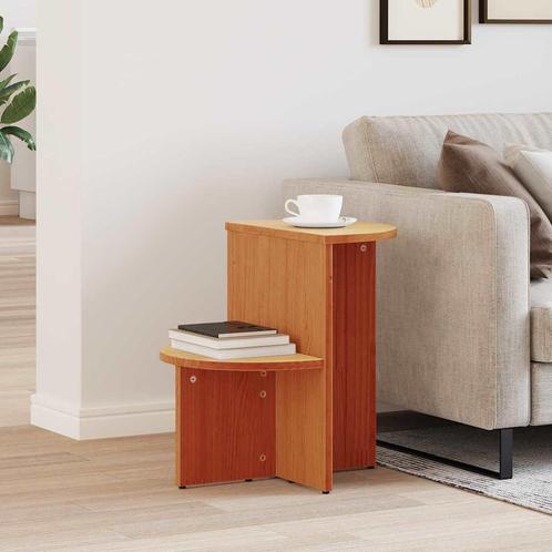 vidaXL Bijzettafel Wasbruin 50 x 40 x 50 cm Massief, Huis en Inrichting, Tafels | Salontafels, Nieuw, Verzenden