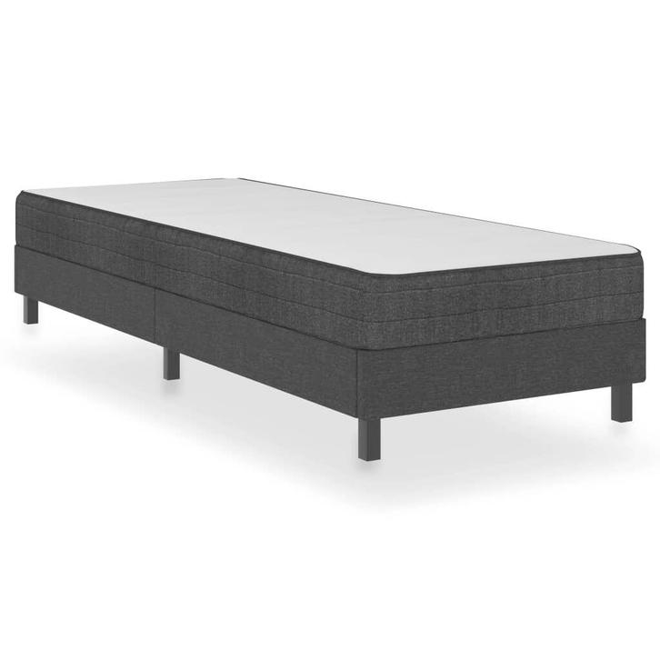 Stevig Boxspringframe stof grijs | Tweede kansje | OP = OP, Huis en Inrichting, Slaapkamer | Bedden, 80 cm, 200 cm, Grijs, Nieuw