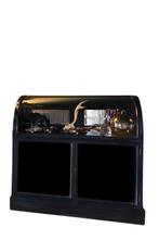 Kast - Teak - Toonbank antiek zwart