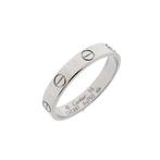 18 Krt. witgouden ring | Cartier (damesring, 750, 18 karaat), 18 tot 19, Gebruikt, Overige kleuren, Ophalen of Verzenden