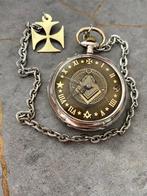 silver masonic antique pocket watch - 1901-1949, Nieuw