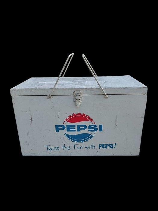 Koeler (2) - Hout, zink - Oude Pepsi-koelbox, Antiek en Kunst, Antiek | Wandborden en Tegels