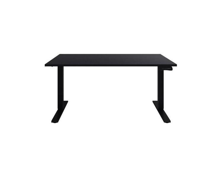 Zit sta bureau 2 motoren - Zwart onderstel - Zwart Blad, Huis en Inrichting, Bureaus, Nieuw, Verzenden