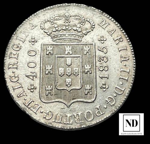 Portugal. D. Maria II (1834-1853). Cruzado Novo (480 Reis), Postzegels en Munten, Munten | Europa | Niet-Euromunten