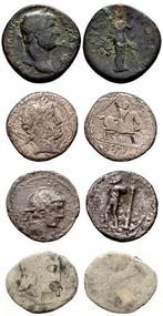 Empire romain, République romaine Lot of 4 Romain coins