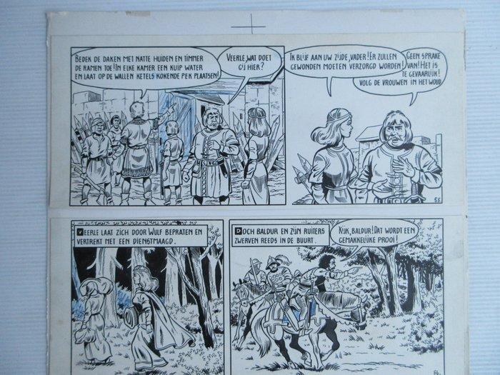 Willy Vandersteen - 1 Original page - De Rode Ridder - De, Boeken, Stripverhalen