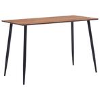 vidaXL Eettafel 120x60x75 cm MDF bruin, Huis en Inrichting, Tafels | Eettafels, Verzenden, Nieuw