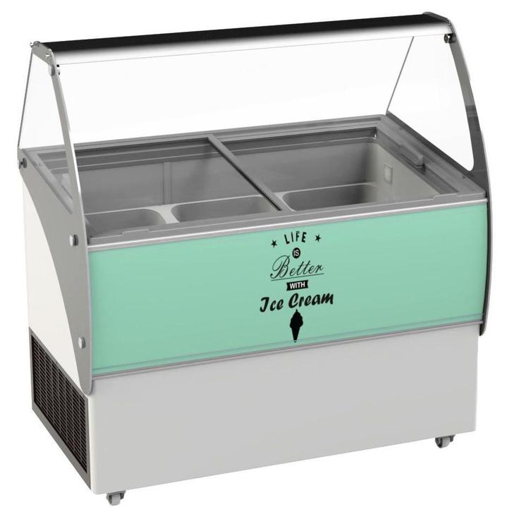 Schepijsvitrine | CURAÇAO | Energiezuinig | 454L | 10x 5L |, Zakelijke goederen, Horeca | Keukenapparatuur, Nieuw in verpakking