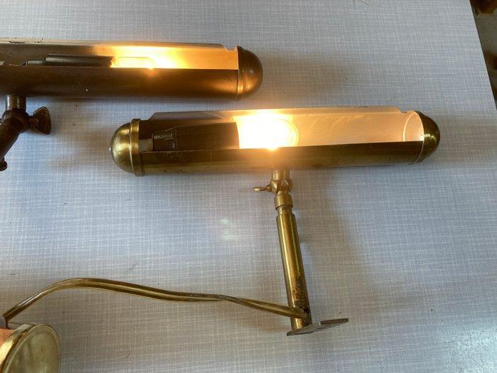 Lamp (3) - Messing - Schilderij lampjes, Antiek en Kunst, Curiosa en Brocante