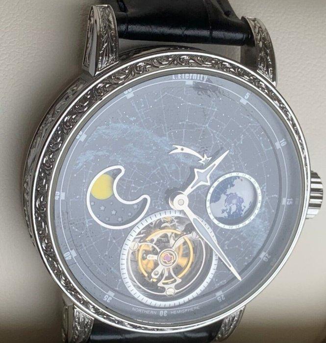 L. ETERNITY - Automatic Tourbillon meteor Milky Way, Handtassen en Accessoires, Horloges | Heren