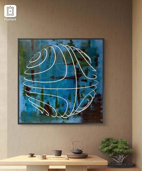 Marcel Mendez - Look at the Planet Earth - XL, Antiek en Kunst, Kunst | Schilderijen | Modern