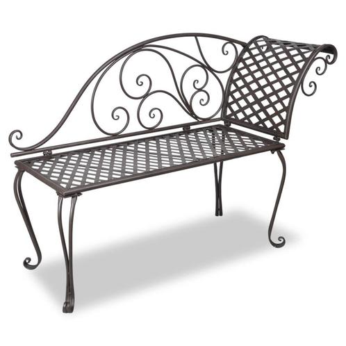 Loungebank Deal! -40% Chaise Longue Antiekbruin - Perfect..., Tuin en Terras, Tuinsets en Loungesets, Bank, Nieuw, Overige materialen