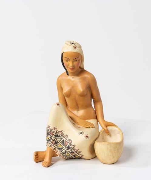 Bio Torino - Figurine - Vintage Italian figurine of a seated, Antiek en Kunst, Antiek | Glaswerk en Kristal