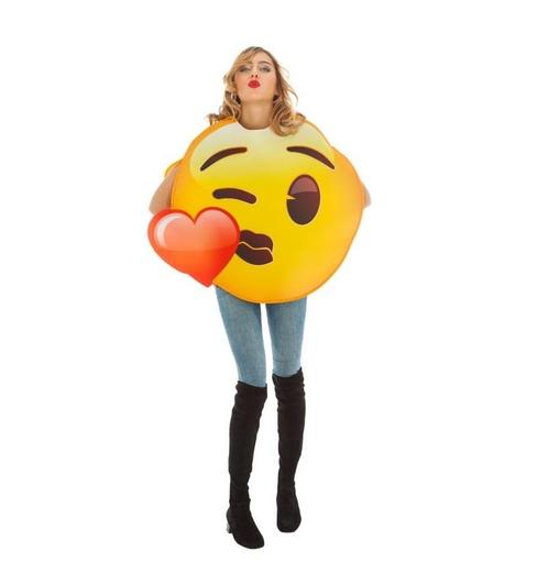 Kostuum Emoji Kus, Kleding | Dames, Carnavalskleding en Feestkleding, Nieuw, Verzenden