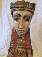 Figuur - Madonna mit Kind - Hout, Antiek en Kunst