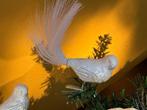 Krebs - Kerstdecoratie Inge-Magic: 6 vogeltjes (wit) op, Nieuw