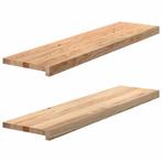 vidaXL Vensterbanken 2 st onbehandeld 100x30x2 cm massief, Verzenden, Nieuw