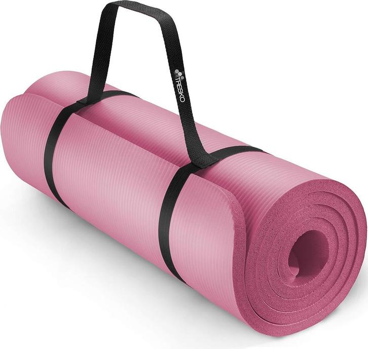Yogamat - Fitness mat - Sportmat - Yoga mat extra dik - Roze, Huis en Inrichting, Overige Huis en Inrichting, Verzenden