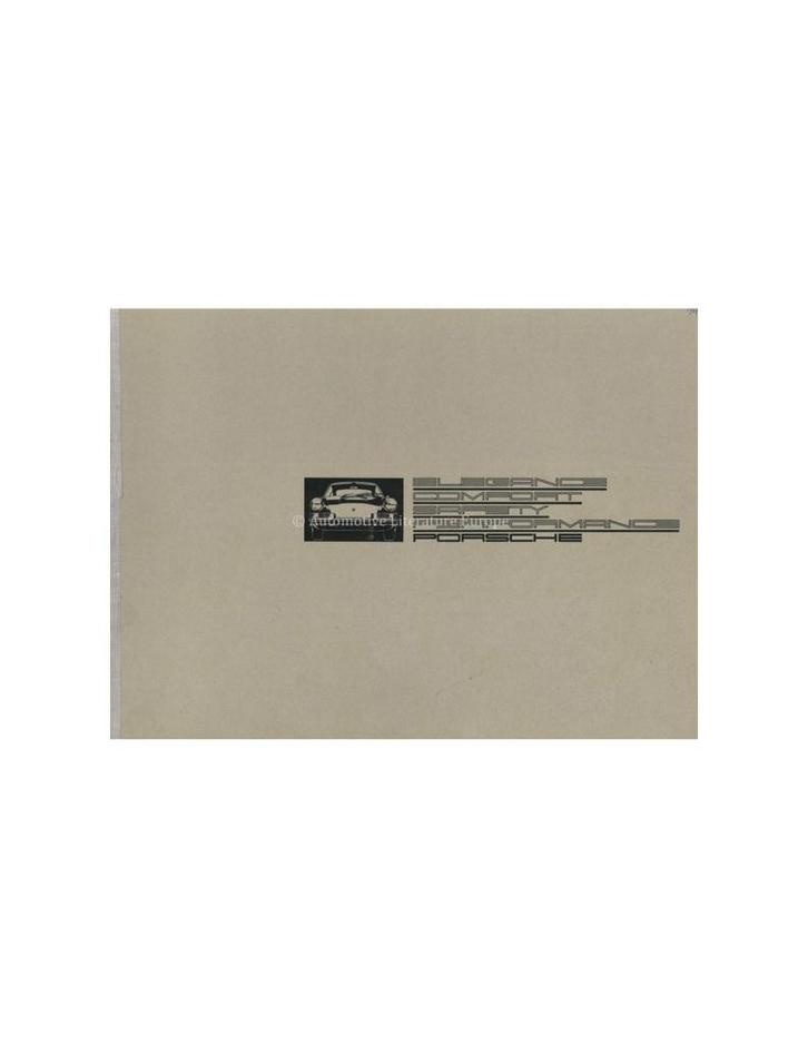 1969 PORSCHE 911 / 912 BROCHURE ENGELS, Boeken, Auto's | Folders en Tijdschriften