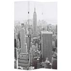 vidaXL Kamerscherm New York bij daglicht 120x170 cm zwart en, Huis en Inrichting, Verzenden, Nieuw