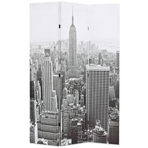 vidaXL Kamerscherm New York bij daglicht 120x170 cm zwart en, Huis en Inrichting, Woonaccessoires | Overige, Nieuw, Verzenden