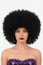 Pruik Afro Zwart Disco met Gratis 2x Haarnetje Afrokapsel Se, Ophalen of Verzenden, Nieuw