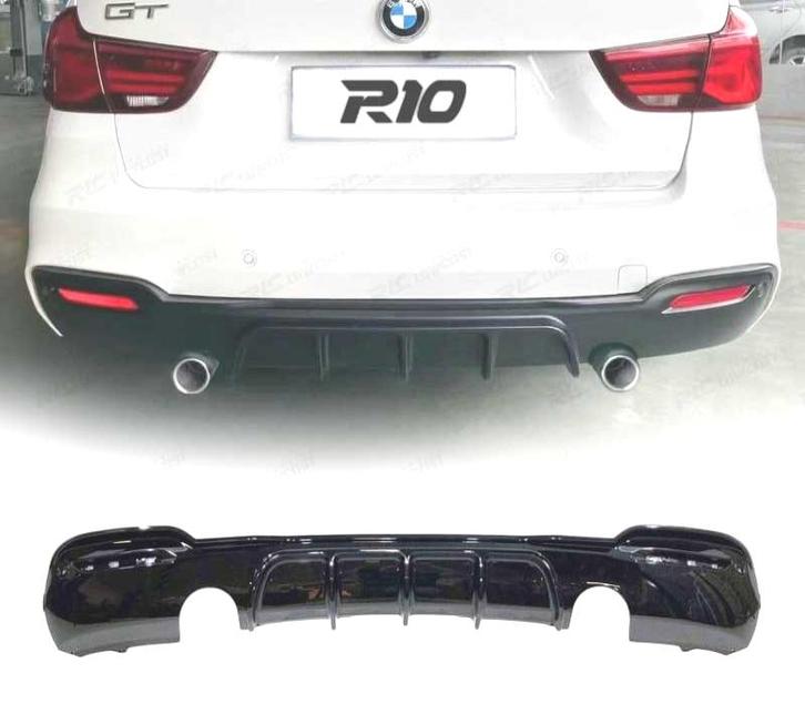 Diffuseur Pour Bmw F34 Look Gt Noir Brillant 2 Sorties, Auto-onderdelen, Carrosserie, Verzenden