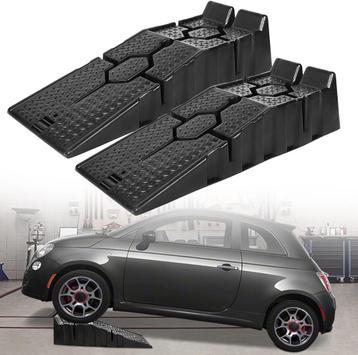 Oprijblokken - Oprijplaten - Set van 2 - Zwart - TRMLBE beschikbaar voor biedingen