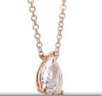 Ketting met hanger - 14 karaat Roségoud - 0.54ct. tw.