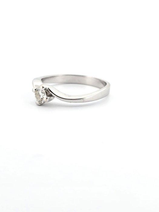 Ring - 18 karaat Witgoud - 0.30ct. tw. Diamant (Natuurlijk), Handtassen en Accessoires, Ringen