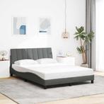 vidaXL Bedframe zonder matras Hanko stof donkergrijs, Verzenden, Nieuw