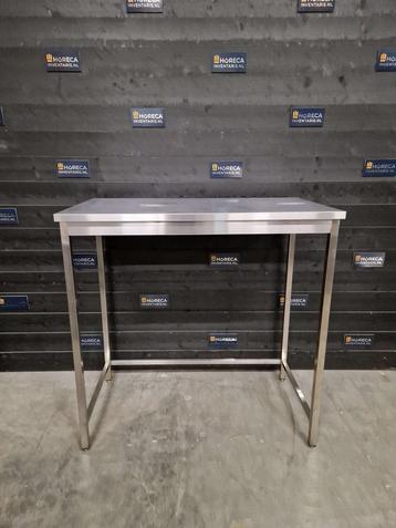 Werktafel | gelast | extra hoog | RVS | 80x150 cm beschikbaar voor biedingen