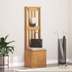 vidaXL Kapstok SANDNES 45x40x159,5 cm massief grenenhout, Verzenden