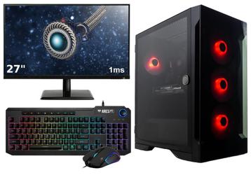 Complete Gaming PC Setup - 27 Gaming Monitor, -Toetsenbo... beschikbaar voor biedingen