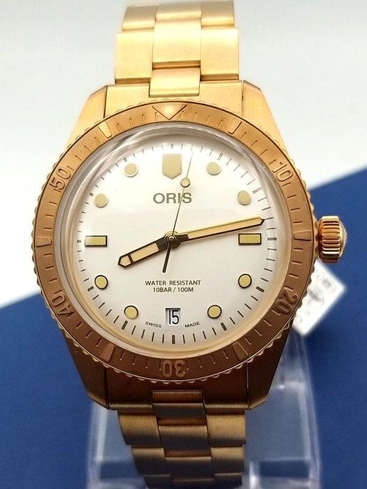 Oris - Divers Sixty-Five Date (Bronze) - 01 733 7771 3151-07, Handtassen en Accessoires, Horloges | Heren