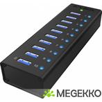 ICY BOX IB-AC6110 10-Port USB 3.0 Hub, Informatique & Logiciels, Clés USB, Verzenden