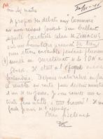 Louis-Ferdinand Céline - Lettre autographe signée à son, Nieuw