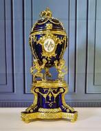 Fabergé ei - Groot Royal blauw Imperial Egg - Faberge stijl., Antiquités & Art