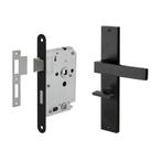 Deurbeslag set Lusso met toilet-/badkamer sluiting, Ophalen of Verzenden, Nieuw, Overige materialen, Klink of Kruk