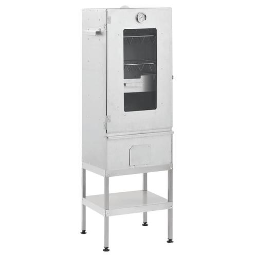 vidaXL BBQ-rookoven met tafel gegalvaniseerd staal, Elektronische apparatuur, Overige elektronische apparatuur, Nieuw, Verzenden