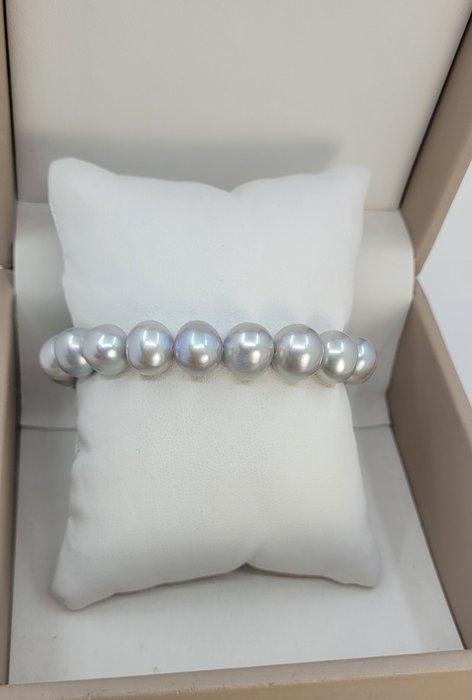 Zonder Minimumprijs - Armband 9x11mm grijze Edison, Handtassen en Accessoires, Armbanden