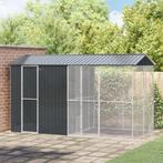 vidaXL Vogelkooi met Uitbreiding - Antraciet - 210x442x247, Verzenden, Nieuw