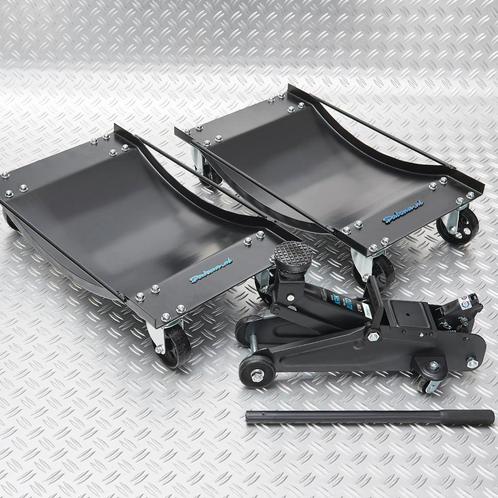 Datona Automover set van 2 stuks en krik - Datona - Zwart, Auto diversen, Krikken, Ophalen of Verzenden